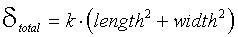 pwb warpage=k*(length^2+width^2)
